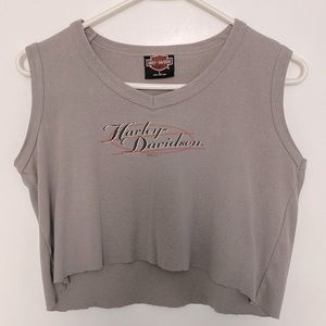 🖤 Vintage Harley Davidson Cropped Tank 🖤
